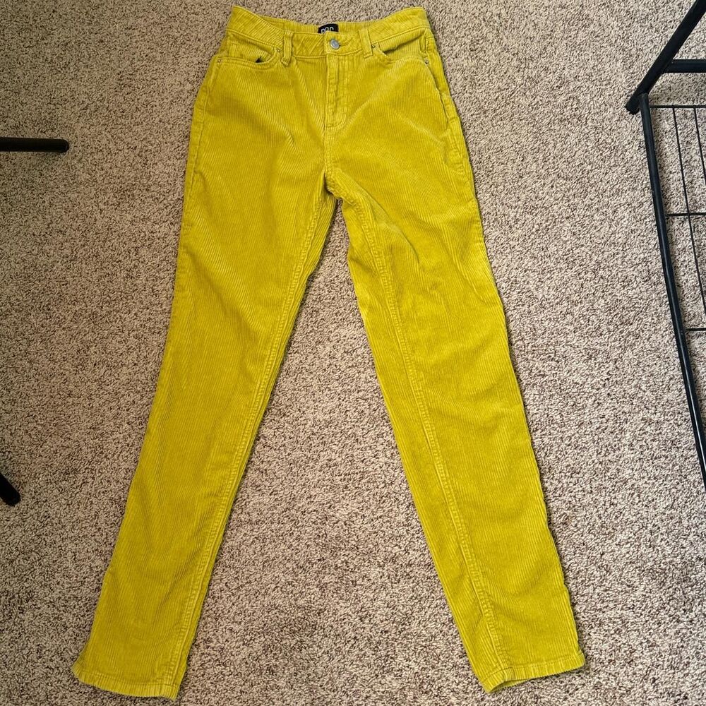 Urban-outfitters Women's Yellow and Green Trousers
